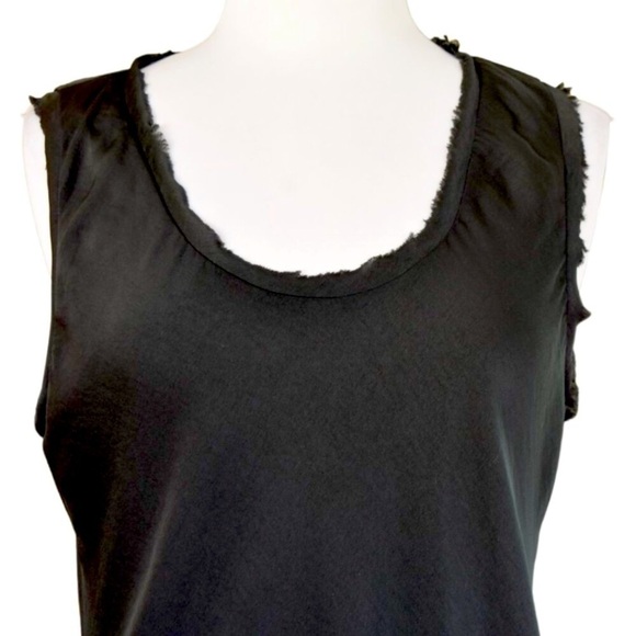 AVEC LES FILLES BLACK SLIP DRESS SZ LARGE - Picture 2 of 6